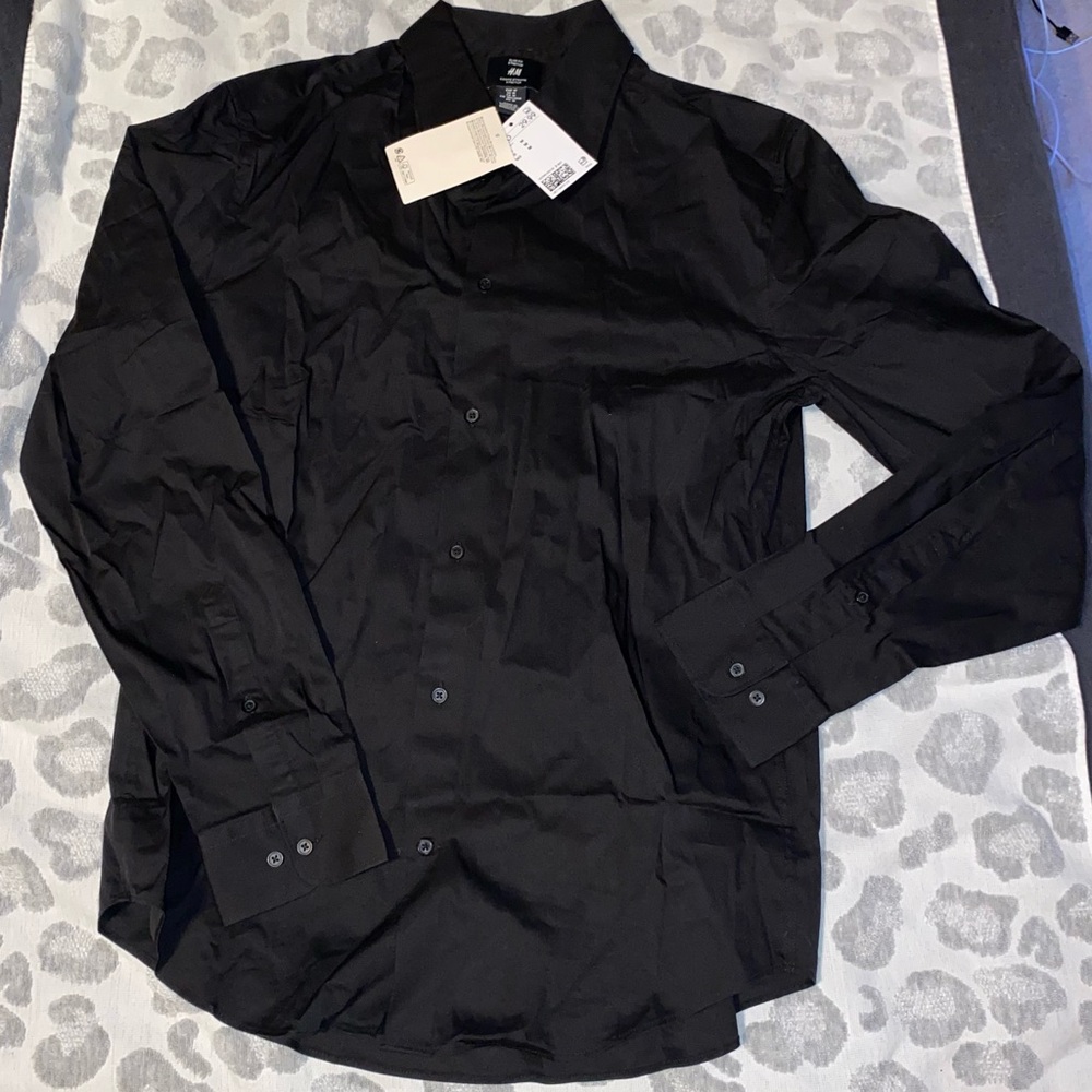 H&M Black Dress Shirt for Men